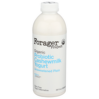 Forager Project Unsweetened Plain Probiotic Drinkable Cashewmilk Yogurt - 28 Fluid Ounce