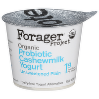 Forager Project Unsweetened Plain Cashewmilk Yogurt - 5.3 Ounce