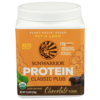 Sunwarrior Chocolate Flavor Protein Classic Plus - 13.2 Ounce