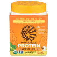 Sunwarrior Classic Plus Vanilla Sprouted & Fermented Brown Rice Protein - 13.2 Ounce