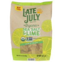 Late July Snacks Organic Tortilla Chips Restaurant Style Sea Salt & Lime - 10.1 Ounce