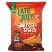 Late July Snacks Smoked BBQ Fried Tortilla Chips - 6 Ounce