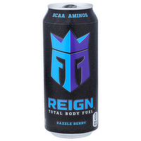 Reign Energy Drink, Razzle Berry, BCAA Aminos - 16 Fluid Ounce