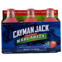 Cayman Jack Margarita, Strawberry - 6 Count
