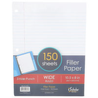 Ischolar New York Wide Ruled Filler Paper - 150 Count