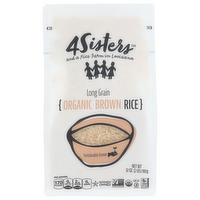4 Sisters And A Rice Farm In Louisiana 4sisters Long Grain Organic Brown Quad - 32 Ounce
