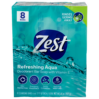 Zest With Vitamin e Deodorant Bar Soap - 4 Ounce - 8 Count