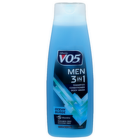 Alberto Vo5 Ocean Surge Men 1 Shampoo Conditioner Body Wash - 12.5 Fluid Ounce