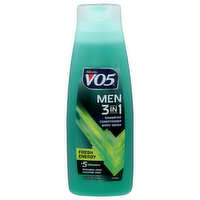 Alberto Vo5 Fresh Energy Men 1 Shampoo Conditioner Body Wash - 12.5 Fluid Ounce