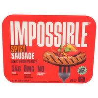 IMPOSSIBLE Spicy Sausage Made From Plants, 4 Links - 3.375 Ounce - 4 Count