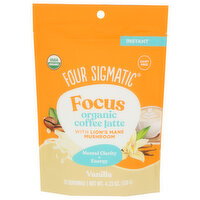 Four Sigmatic Organic Vanilla Focus Instant Mushroom Coffee Latte - 4.23 Ounce