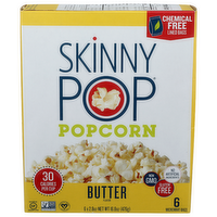 Skinny Pop Butter Flavor Popcorn - 2.8 Ounce - 6 Count
