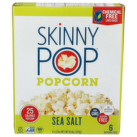 Skinny Pop Sea Salt Popcorn - 2.8 Ounce - 6 Count