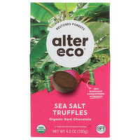 ALTER ECO Sea Salt Organic Dark Chocolate Truffles - 0.42 Ounce - 10 Count