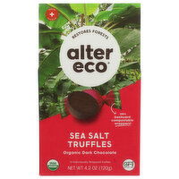 Alter Eco Chocolate Sea Salt Truffles Box - 10 Each
