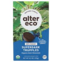 ALTER ECO Superdark Organic Dark Chocolate Truffles - 0.42 Ounce - 10 Count