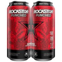 Rockstar Punched Energy Drink Fruit Punch - 16 Fluid Ounce
