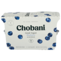 Chobani Blueberry Non-Fat Greek Yogurt - 5.3 Ounce - 4 Count