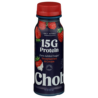 CHOBANI Strawberries & Cream ® Protein Lowfat Greek Yogurt Drink - 7 Fluid Ounce