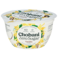 Chobani Vanilla With Zero Sugar - 5.3 Ounce