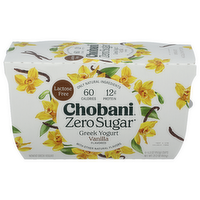 CHOBANI Vanilla With Zero Sugar Multi-Pack - 5.3 Ounce - 4 Count