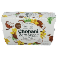 CHOBANI Coconut Vanilla ® Zero Sugar Toasted 4pk - 5.3 Ounce - 4 Count