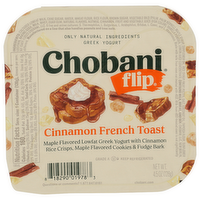CHOBANI Cinnamon French Toast Flip Low-Fat Greek Yogurt - 4.5 Ounce