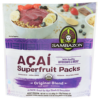 Sambazon Smoothie Pack Açaà Berry + Guarana´ - 3.525 Ounce - 4 Count