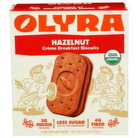 Olyra Hazelnut Creme Breakfast Biscuits - 1.32 Ounce - 4 Count