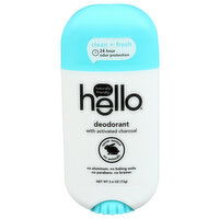 Hello Deodorant Clean Fresh W Activated Charcoal - 2.6 Ounce