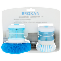 Broxan Scrub Brush And Scourer Set - 1 Each