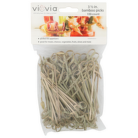 Viovia 3 ½ In. Bamboo Picks - 100 Count