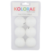 Kolorae Ping Pong Balls - 6 Count