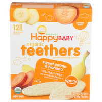 Happy Baby Organic Teethers Sweet Potato & Banana - 0.142 Ounce - 12 Count