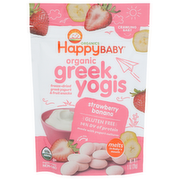 HAPPY BABY Greek Yogis Strawberry Banana - 1 Ounce