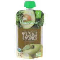 Happy Baby Stage 2 Clearly Crafted Apples Kale & Avocadoes - 4 Ounce