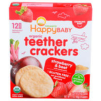 Organics Happy Baby Happybaby Teether Crackers - 0.142 Ounce - 12 Count