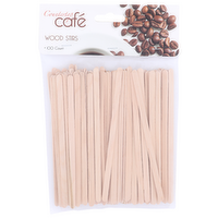 Countertop Cafe Wood Stirs - 100 Count