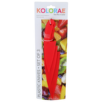 Kolorae Plastic Knives - 3 Count