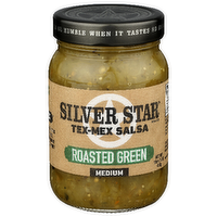 Silver Star Brand Roasted Green Salsa Med Green, Medium - 16 Ounce