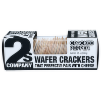 2S Company Cracked Pepper Wafer Crackers - 3.5 Ounce