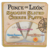 Ponce De Leon Spanish Sliced Cheese Plate - 5.3 Ounce