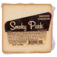 Smoky Park Cheese Smoked Cheddar - 7 Ounce