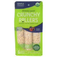 Friendly Grains Mixed Berry Puffed Crunchy Rollers Standup Pouch - 0.433 Ounce - 6 Count
