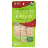 Friendly Grains Apple Cinnamon Puffed Crunchy Rollers Standup Pouch - 0.433 Ounce - 6 Count