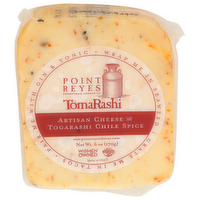 POINT REYES Sweet Milk With Toasted Nuts, Citrus And Roasted Peppers Savory Buttery a Subtle Heat At The End Semi-Hard, Italian-Style Table Cheese Tomarashi  7 Spice Wedge Ew Creamy, Butter Notes Of Classic Toma Together Blend Gentle Umami Nutty Flavors - 6 Ounce