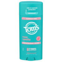 TOM'S OF MAINE Deodorant Stk Rose Vnla - 3.25 Ounce