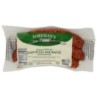 FOREMAN's Smoked Green Onion Sausage Made With Pork - 16 Ounce