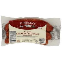 FOREMAN's Jalapeno Smoked Sausage Made With Pork - 16 Ounce
