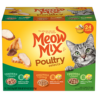 Meow Mix Variety Pack Poultry Selects Wet Cat Food - 66 Ounce